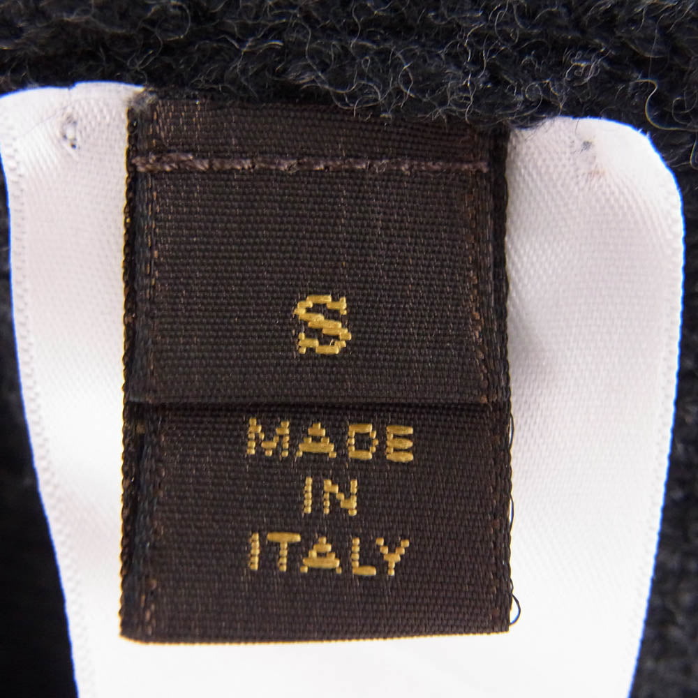 LOUIS VUITTON ルイ・ヴィトン RM132M H4KN33K90 シルク混 ショールカラー ニット ブラック系 S【中古】