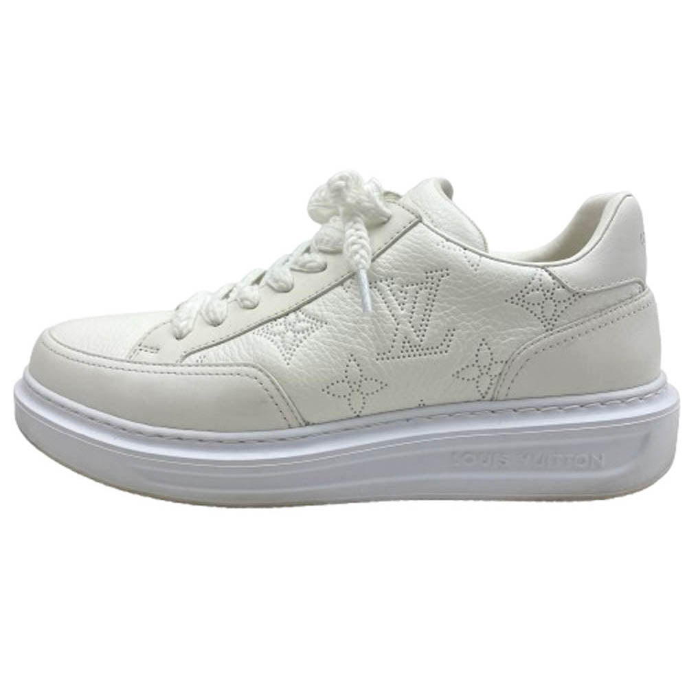 LOUIS VUITTON ルイ・ヴィトン 1AAQS4 ビバリーヒルズ ライン モノグラム ローカットスニーカー ホワイト系 7【中古】