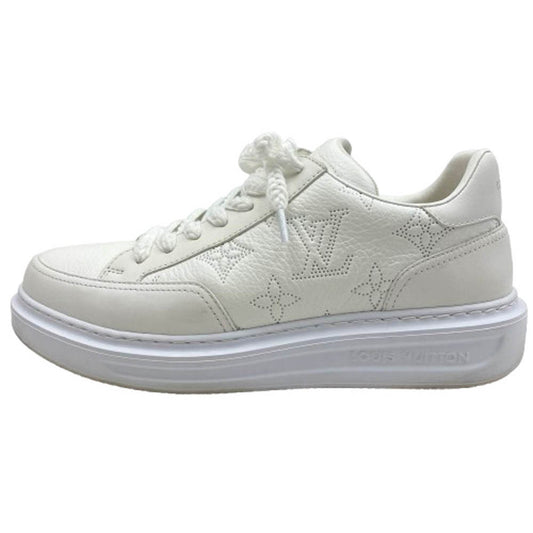 LOUIS VUITTON ルイ・ヴィトン 1AAQS4 ビバリーヒルズ ライン モノグラム ローカットスニーカー ホワイト系 7【中古】