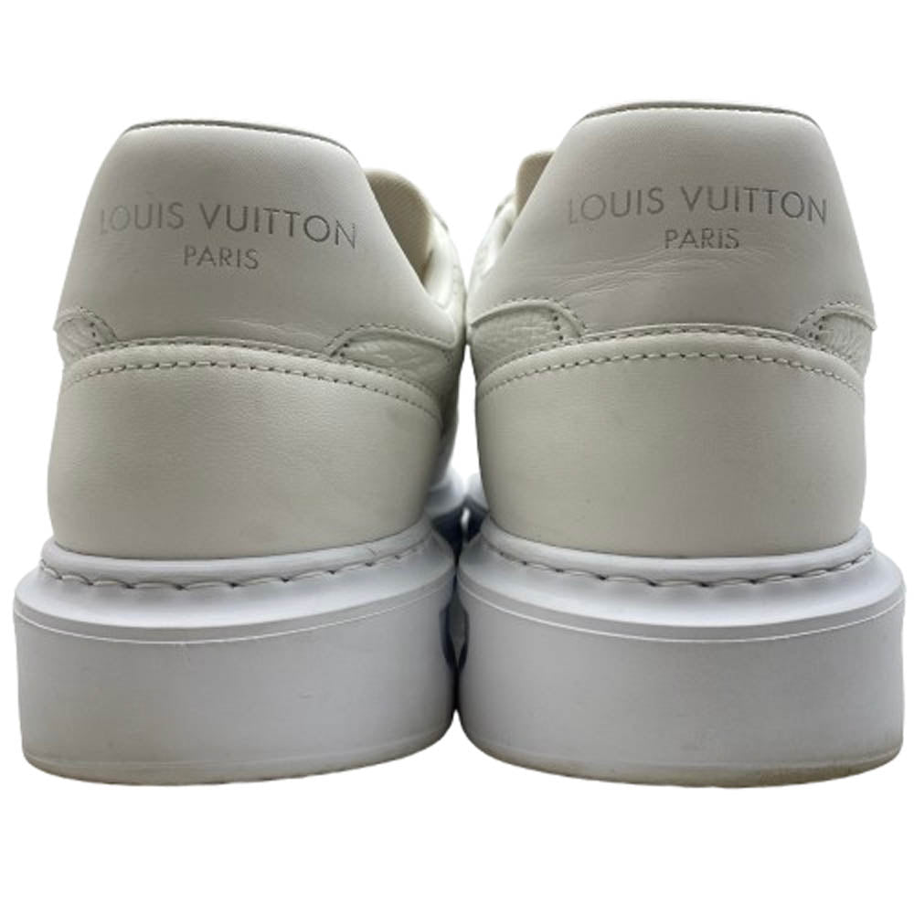 LOUIS VUITTON ルイ・ヴィトン 1AAQS4 ビバリーヒルズ ライン モノグラム ローカットスニーカー ホワイト系 7【中古】