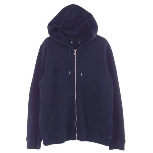 LOUIS VUITTON ルイ・ヴィトン 19SS RM202Q JUJ HFY42W ヴァージルアブロー スウェット ジップアップパーカー ダークネイビー系 XXL【中古】