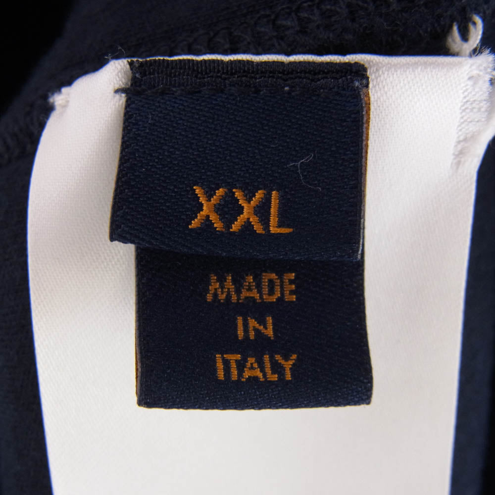 LOUIS VUITTON ルイ・ヴィトン 19SS RM202Q JUJ HFY42W ヴァージルアブロー スウェット ジップアップパーカー ダークネイビー系 XXL【中古】