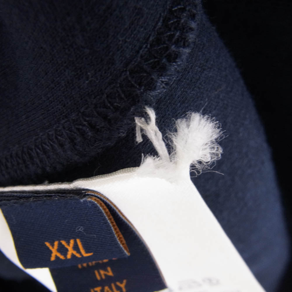 LOUIS VUITTON ルイ・ヴィトン 19SS RM202Q JUJ HFY42W ヴァージルアブロー スウェット ジップアップパーカー ダークネイビー系 XXL【中古】