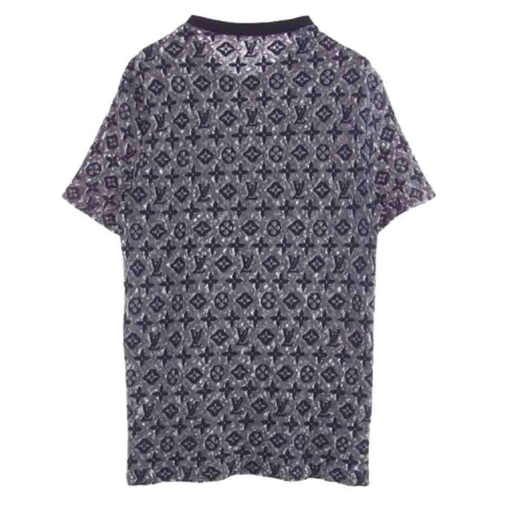 LOUIS VUITTON ルイ・ヴィトン 22SS RM222 NK9 HNY72W モノグラム シースルー Tシャツ 半袖カットソー ダークグレー系 M【中古】