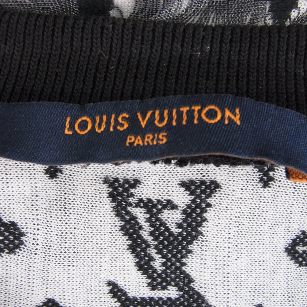 LOUIS VUITTON ルイ・ヴィトン 22SS RM222 NK9 HNY72W モノグラム シースルー Tシャツ 半袖カットソー ダークグレー系 M【中古】