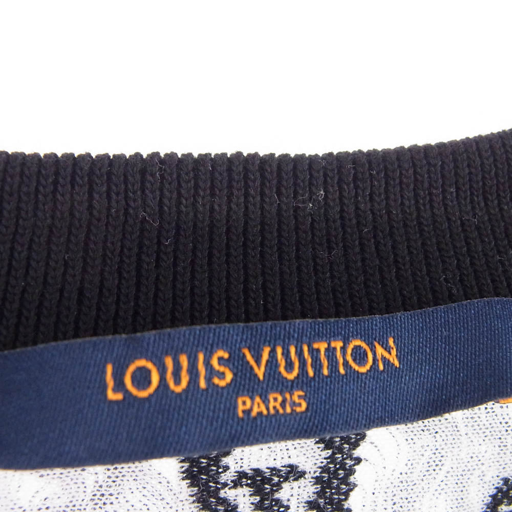 LOUIS VUITTON ルイ・ヴィトン 22SS RM222 NK9 HNY72W モノグラム シースルー Tシャツ 半袖カットソー ダークグレー系 M【中古】