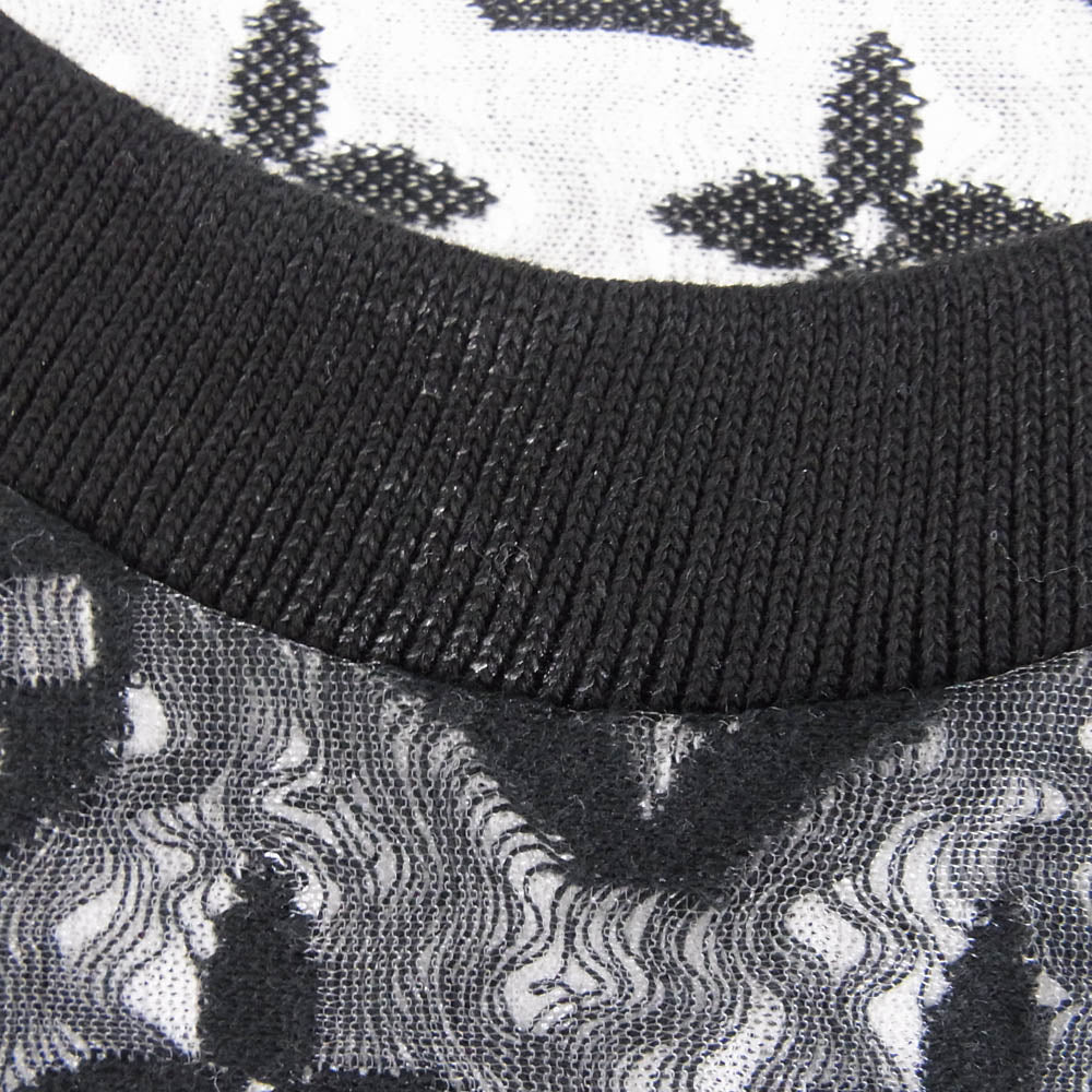 LOUIS VUITTON ルイ・ヴィトン 22SS RM222 NK9 HNY72W モノグラム シースルー Tシャツ 半袖カットソー ダークグレー系 M【中古】