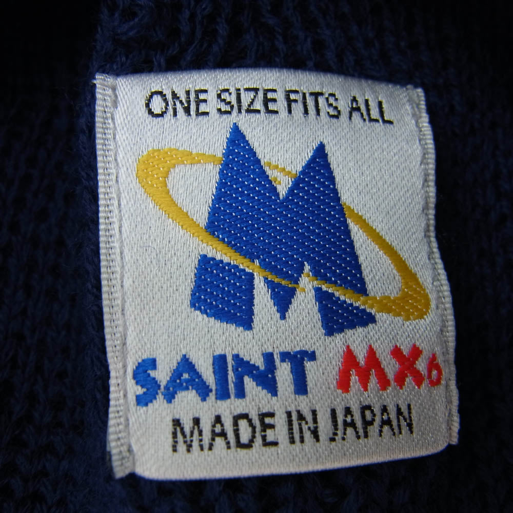 SAINT MICHAEL セントマイケル SM-YS1-0000-083 KNIT CAP / SAINT ロゴ ニットキャップ ビーニー ネイビー系 OS【極上美品】【中古】
