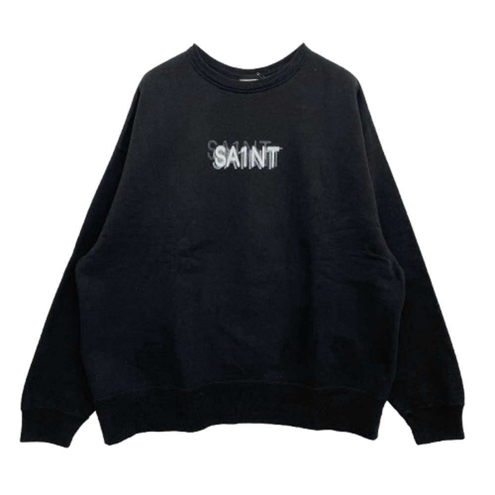 SAINT MICHAEL セントマイケル SM-HR8-0000-044 CREW NECK SWEAT 7 DEADLY クルーネック スウェット トレーナー ブラック系 XL【極上美品】【中古】