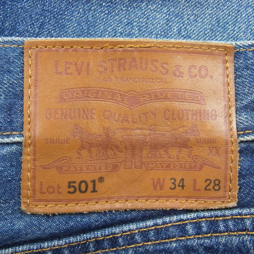 Levi's リーバイス 24SS PC9-A9515-0000 PREMIUM EDIFICE別注 501 ストレート デニム パンツ インディゴブルー系 W34L28【中古】