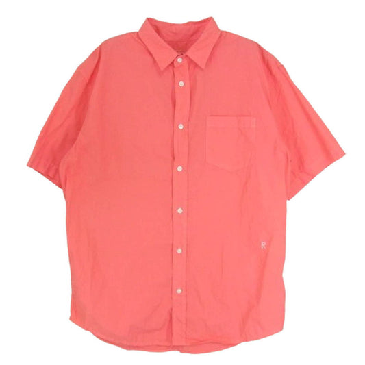 Ron Herman ロンハーマン 2920700318 RHC Frank & Eileen フランクアンドアイリーン ガーメントダイ レギュラーカラー 半袖 シャツ ピンク系 M【中古】