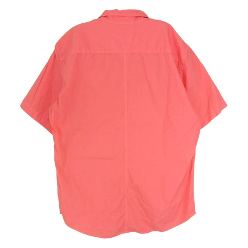 Ron Herman ロンハーマン 2920700318 RHC Frank & Eileen フランクアンドアイリーン ガーメントダイ レギュラーカラー 半袖 シャツ ピンク系 M【中古】