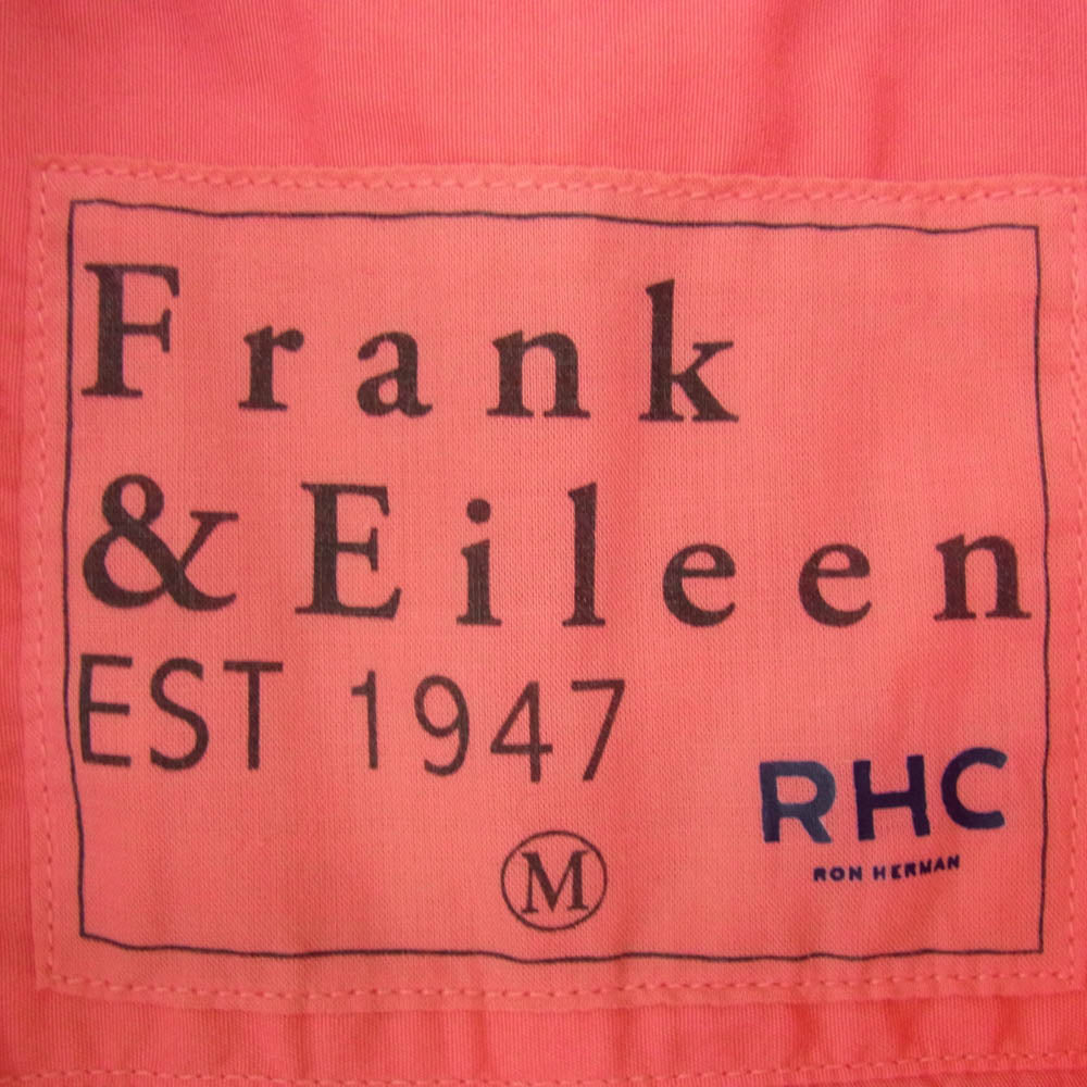 Ron Herman ロンハーマン 2920700318 RHC Frank & Eileen フランクアンドアイリーン ガーメントダイ レギュラーカラー 半袖 シャツ ピンク系 M【中古】