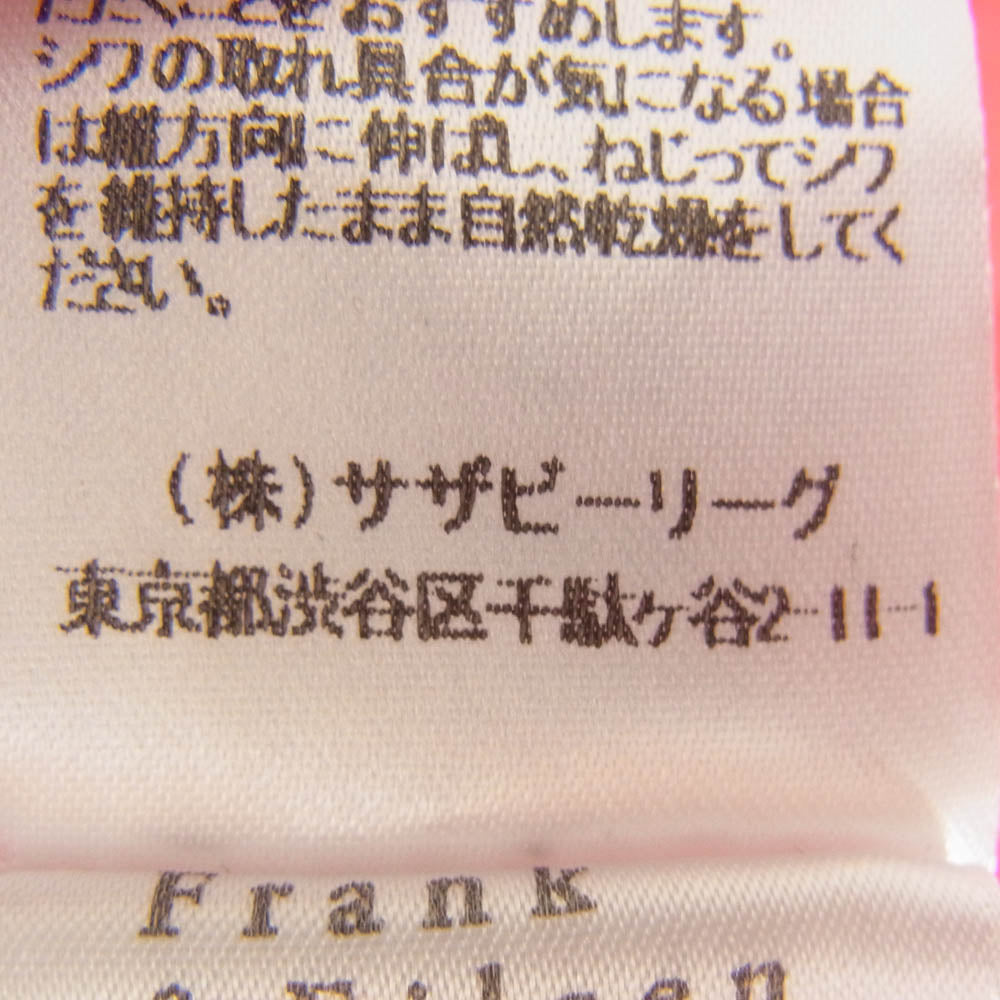 Ron Herman ロンハーマン 2920700318 RHC Frank & Eileen フランクアンドアイリーン ガーメントダイ レギュラーカラー 半袖 シャツ ピンク系 M【中古】