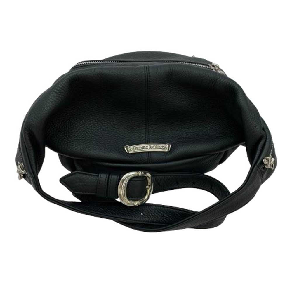 CHROME HEARTS クロムハーツ（原本有） #1 SNAT PACK スナットパック ラージ スリンガーベルト ダガージップ レザー ショルダーバッグ ウエストバッグ ブラック系【中古】