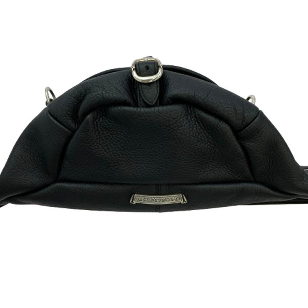CHROME HEARTS クロムハーツ（原本有） #1 SNAT PACK スナットパック ラージ スリンガーベルト ダガージップ レザー ショルダーバッグ ウエストバッグ ブラック系【中古】