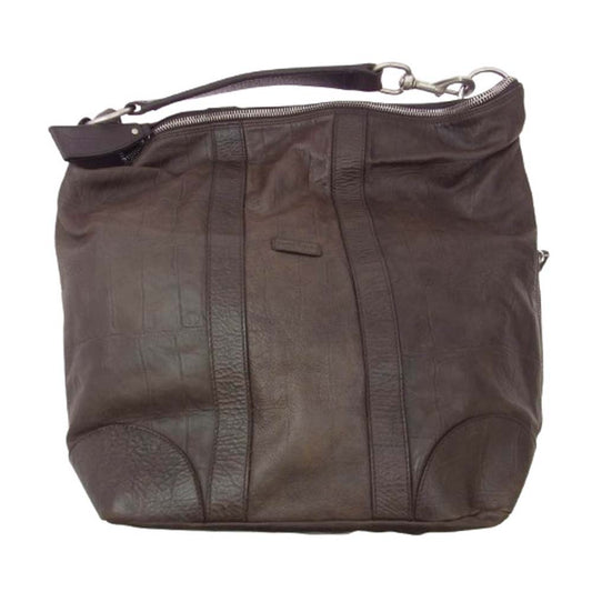 Daniel & Bob ダニエルアンドボブ EDIFICE 別注 レザー ショルダー バッグ トートバッグ ブラウン系【中古】