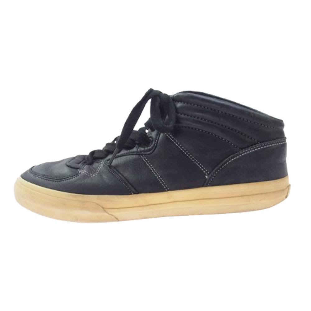 VISVIM ビズビム LOGAN MID ELK エルクレザー ハイカット スニーカー ブラック系 11【中古】