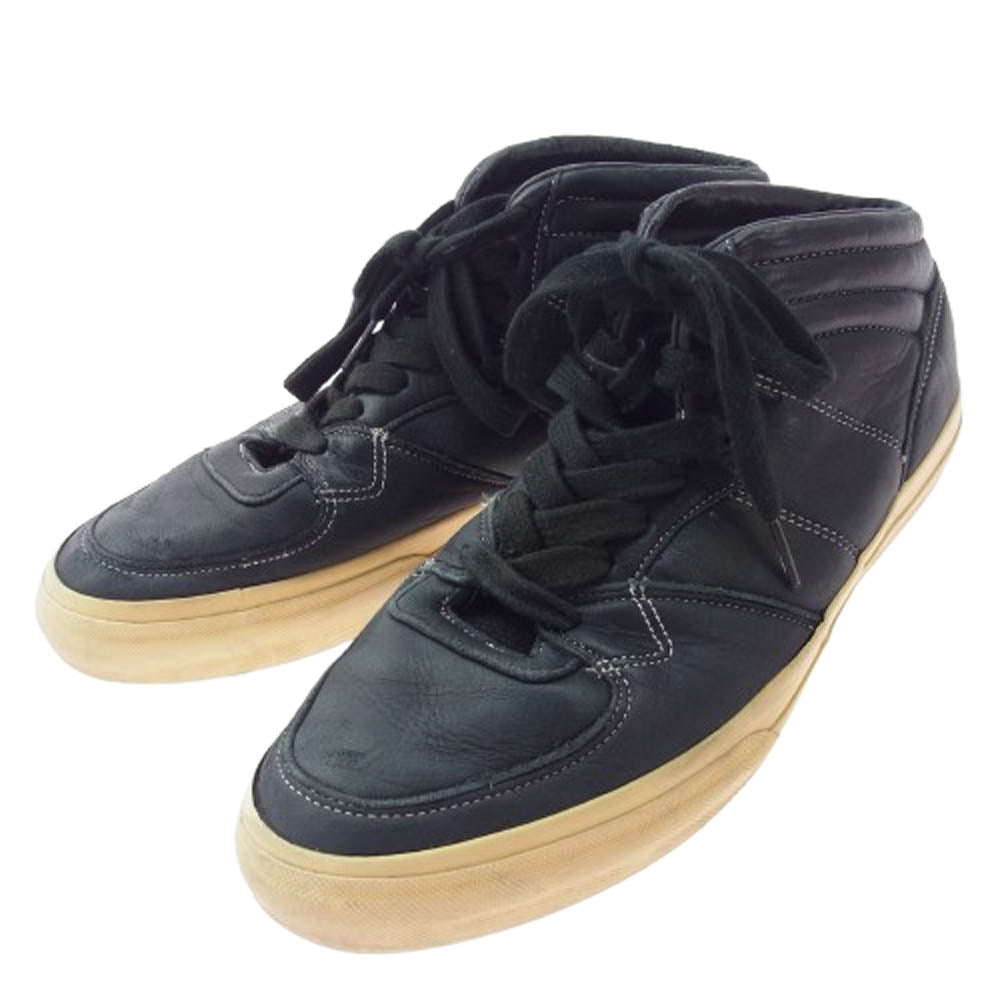 VISVIM ビズビム LOGAN MID ELK エルクレザー ハイカット スニーカー ブラック系 11【中古】
