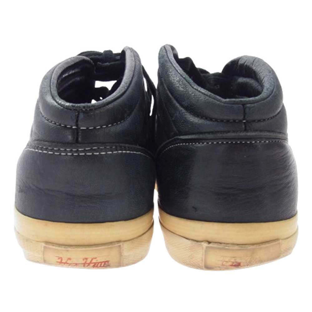 VISVIM ビズビム LOGAN MID ELK エルクレザー ハイカット スニーカー ブラック系 11【中古】