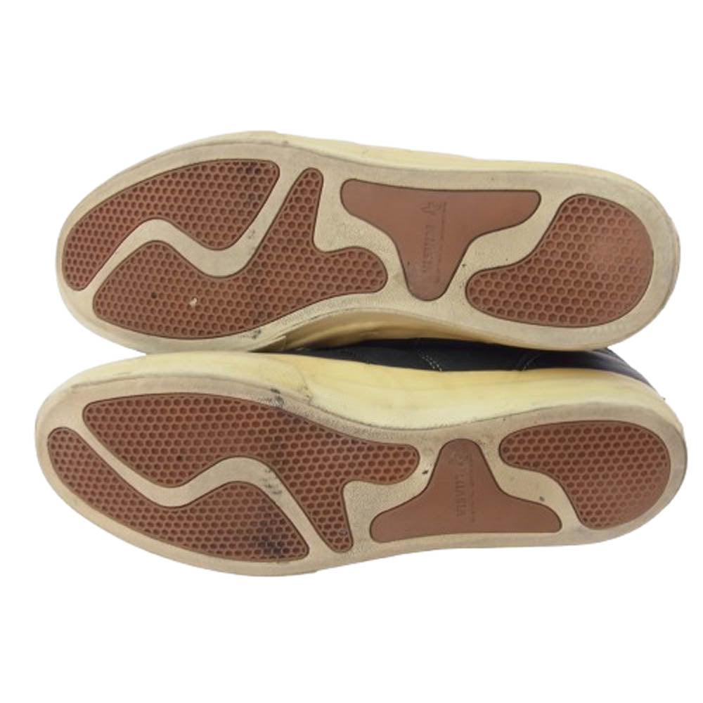 VISVIM ビズビム LOGAN MID ELK エルクレザー ハイカット スニーカー ブラック系 11【中古】