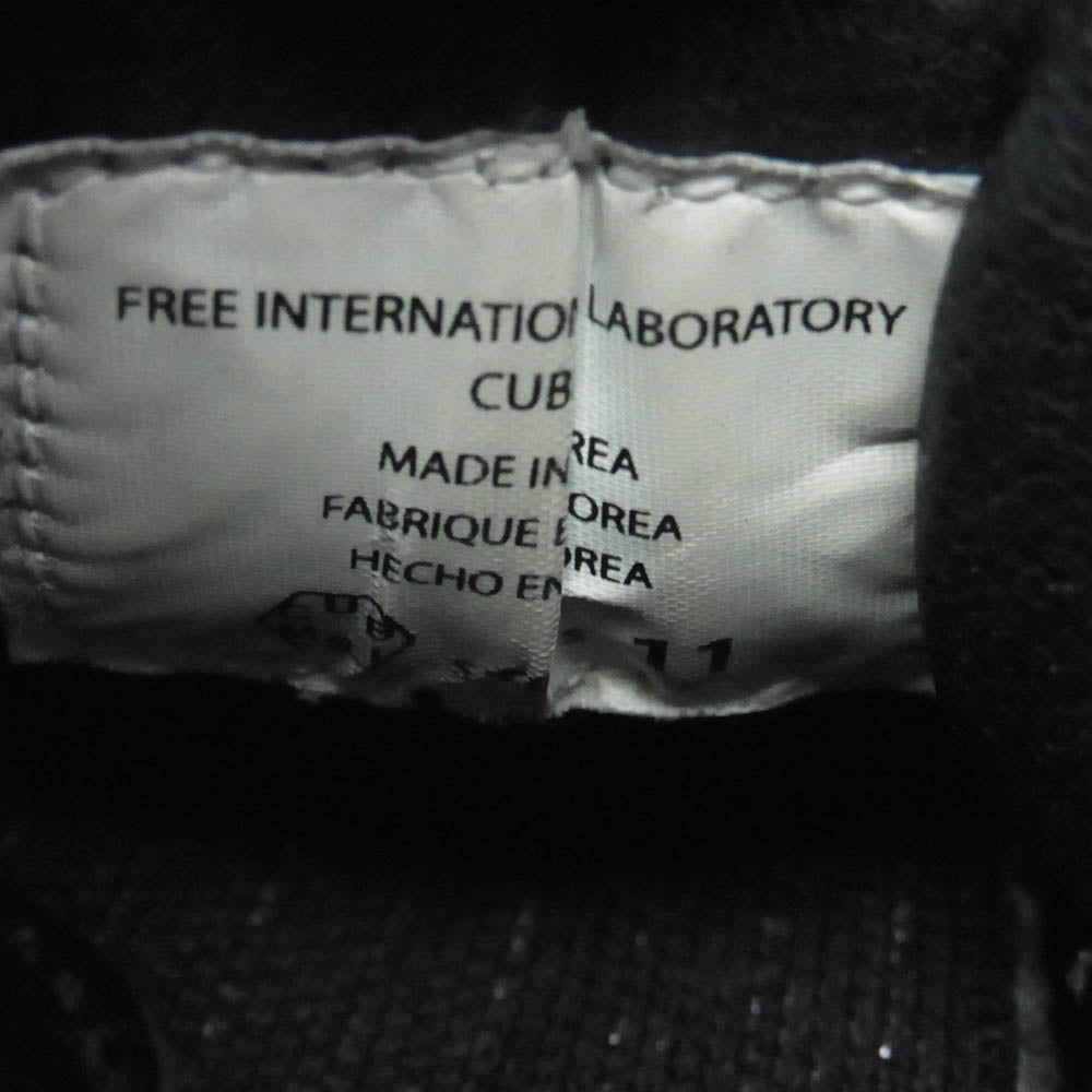 VISVIM ビズビム LOGAN MID ELK エルクレザー ハイカット スニーカー ブラック系 11【中古】