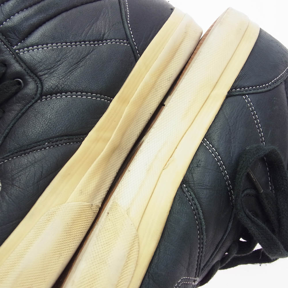 VISVIM ビズビム LOGAN MID ELK エルクレザー ハイカット スニーカー ブラック系 11【中古】