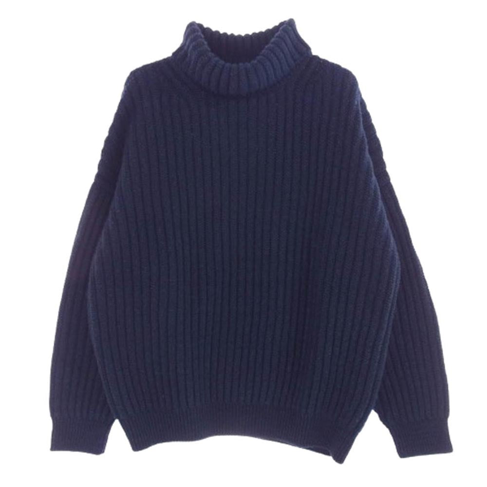 VISVIM ビズビム 21AW 0121205012004 AMPLUS TURTLENECK KNIT アンプラス タートルネック ニット セーター ネイビー系 3【中古】