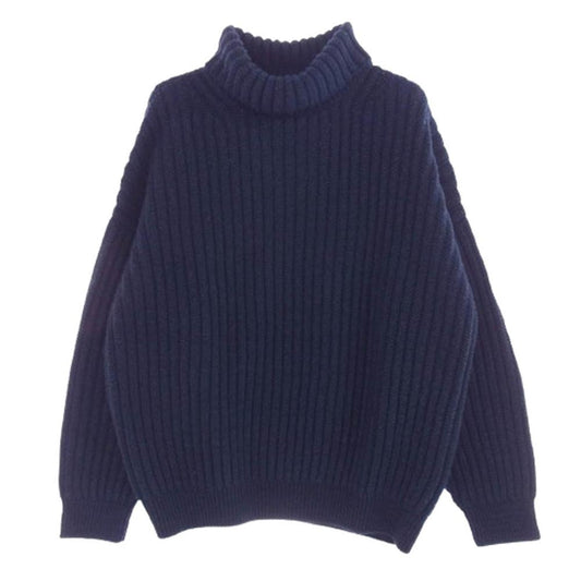 VISVIM ビズビム 21AW 0121205012004 AMPLUS TURTLENECK KNIT アンプラス タートルネック ニット セーター ネイビー系 3【中古】