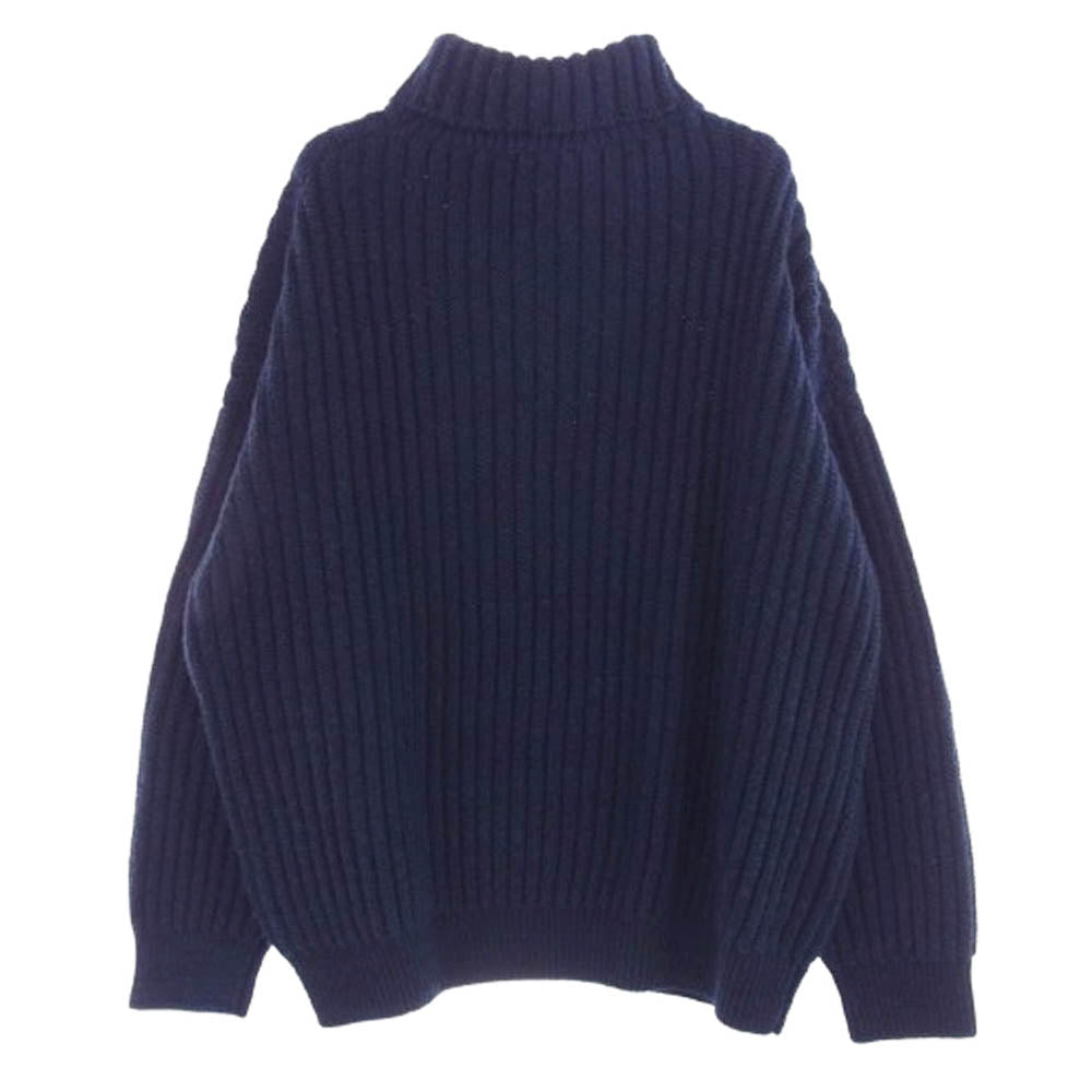VISVIM ビズビム 21AW 0121205012004 AMPLUS TURTLENECK KNIT アンプラス タートルネック ニット セーター ネイビー系 3【中古】