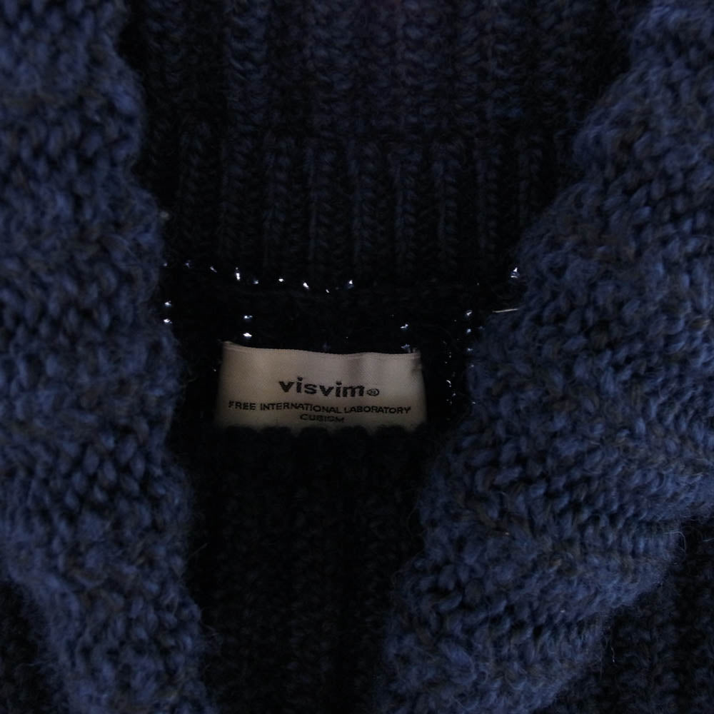 VISVIM ビズビム 21AW 0121205012004 AMPLUS TURTLENECK KNIT アンプラス タートルネック ニット セーター ネイビー系 3【中古】