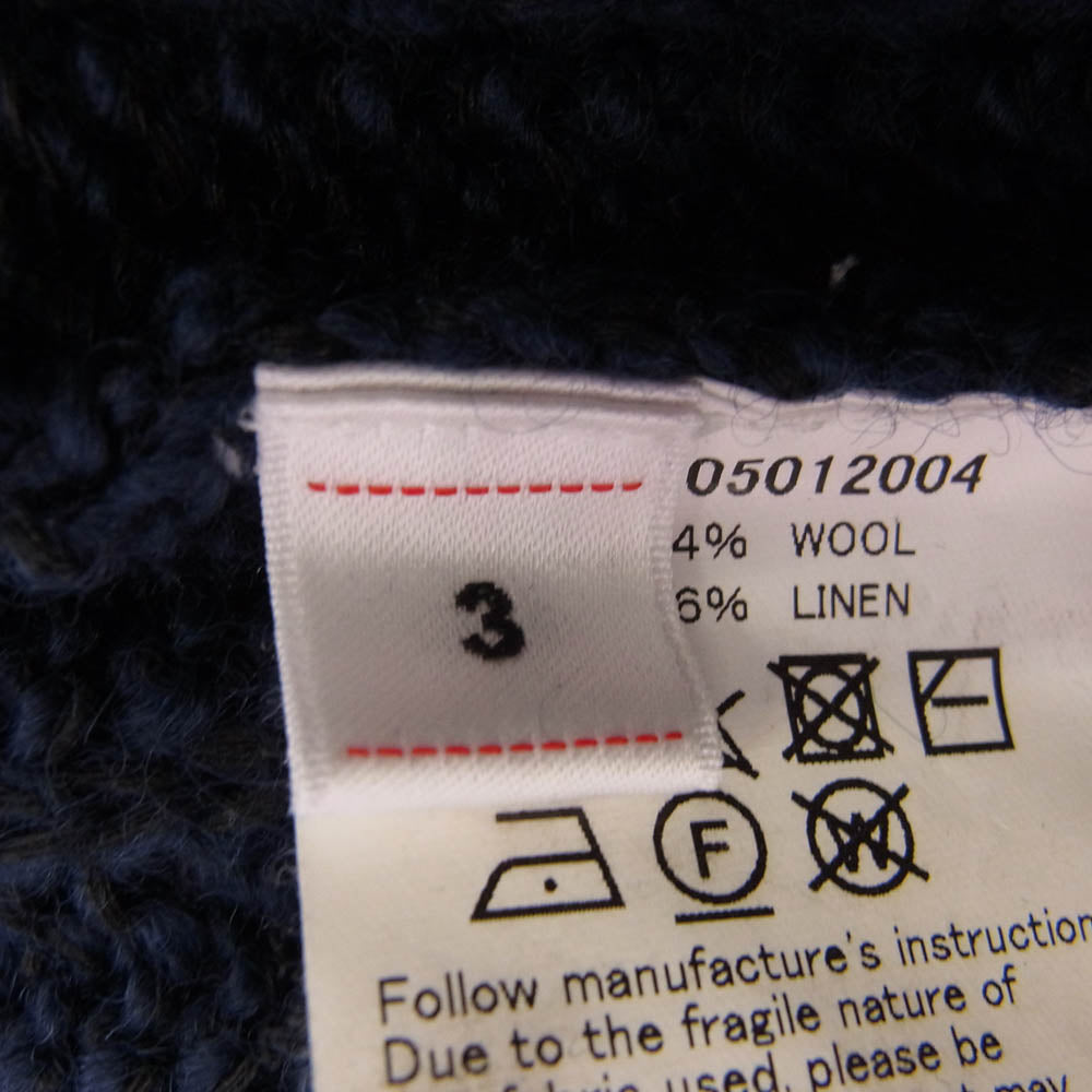 VISVIM ビズビム 21AW 0121205012004 AMPLUS TURTLENECK KNIT アンプラス タートルネック ニット セーター ネイビー系 3【中古】