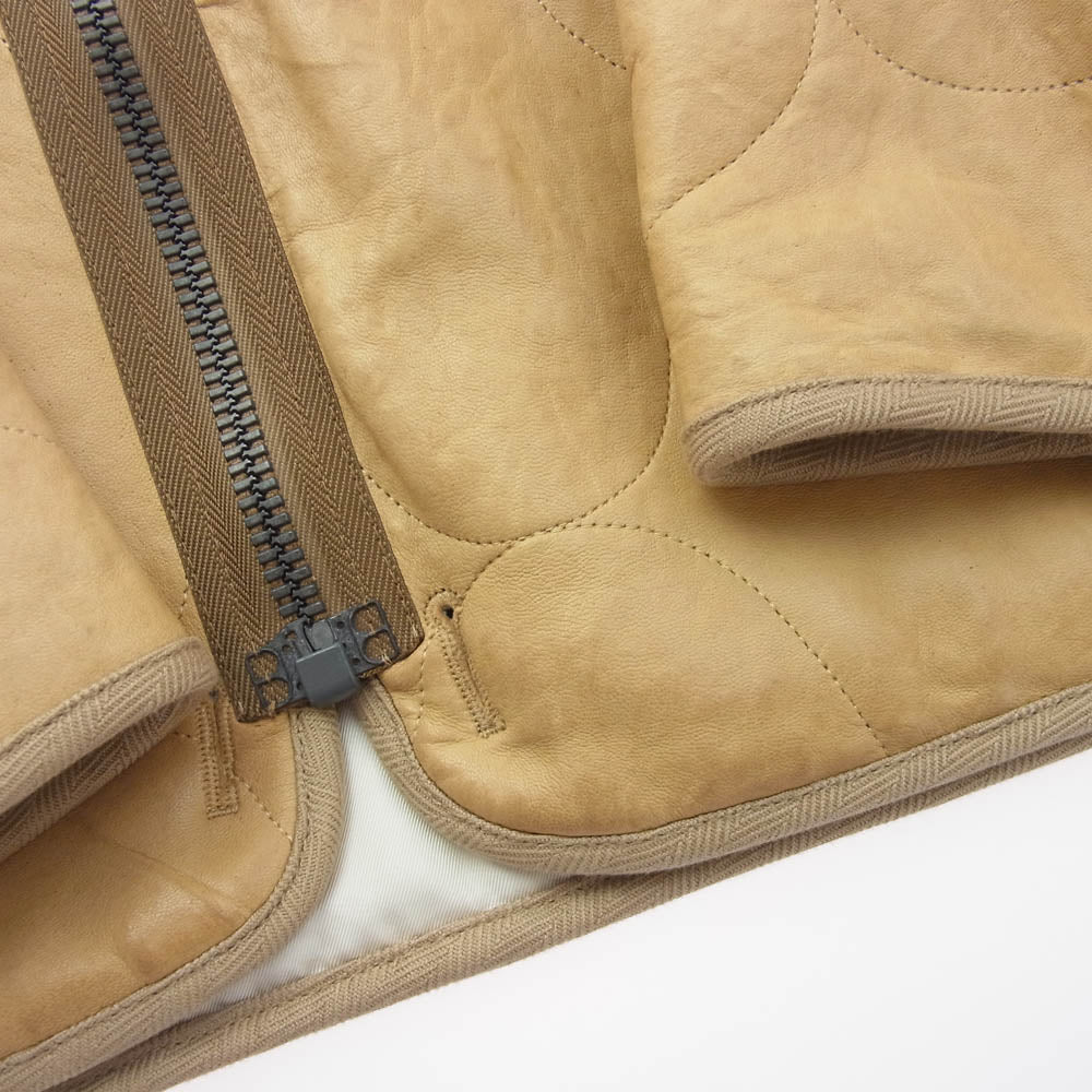 VISVIM ビズビム 0120105014009 F.I.L. EXCLUSIVE IRIS JKT IT (FR VEG.L) アイリス レザージャケット ベージュ系【中古】