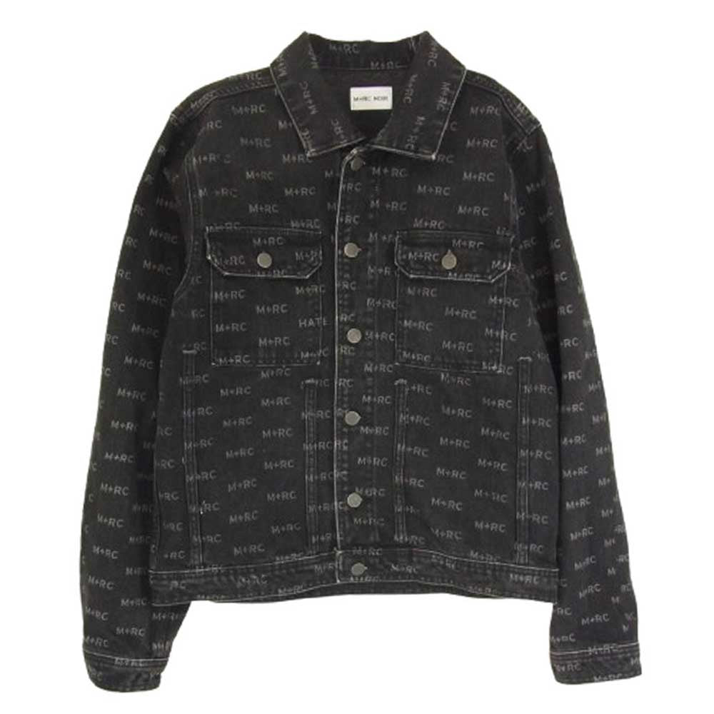M＋RC NOIR マルシェノア 総柄 デニム ジャケット ブラック系 M【中古】