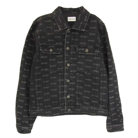 M＋RC NOIR マルシェノア 総柄 デニム ジャケット ブラック系 M【中古】