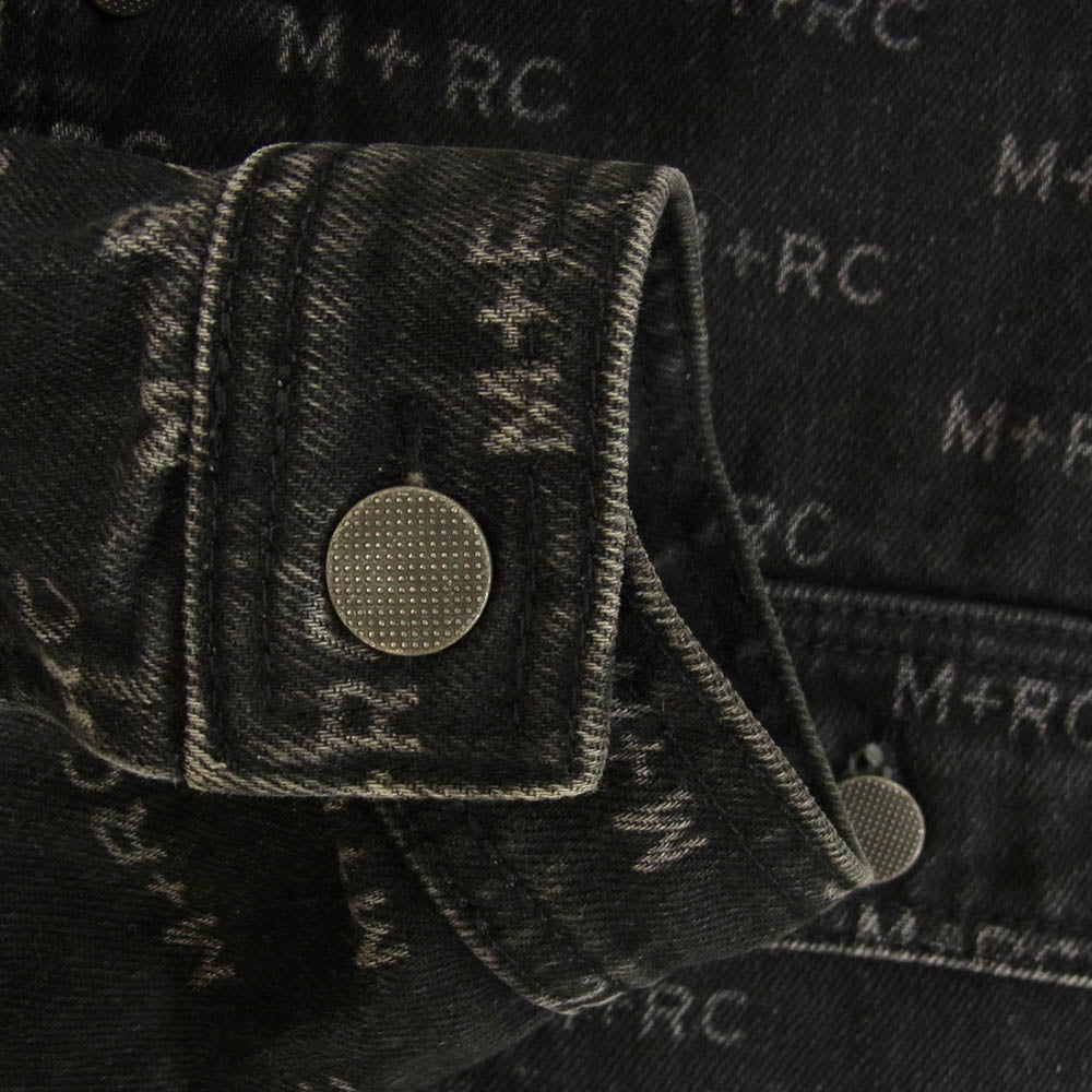 M＋RC NOIR マルシェノア 総柄 デニム ジャケット ブラック系 M【中古】