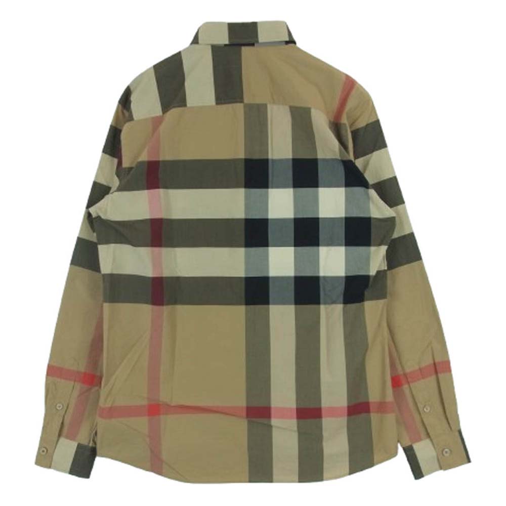 BURBERRY バーバリー 8010213 HECK SHIRTS ノバチェック レギュラーカラー 長袖 シャツ タイ製 ライトブラウン系 M【中古】