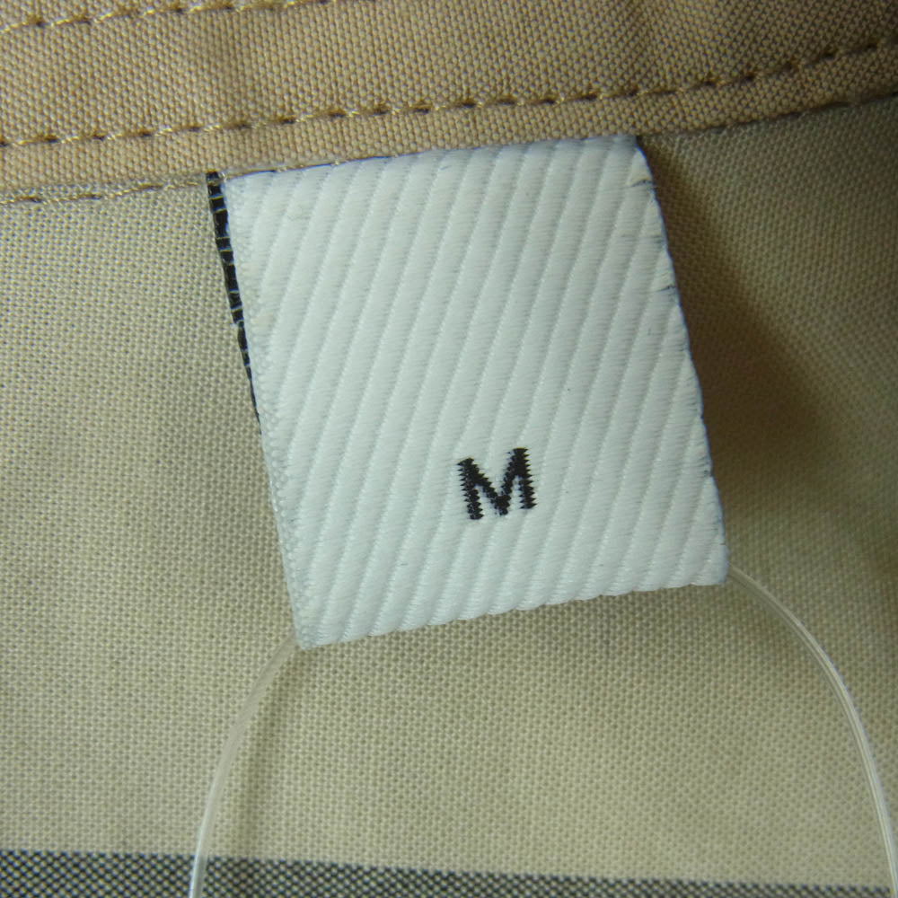 BURBERRY バーバリー 8010213 HECK SHIRTS ノバチェック レギュラーカラー 長袖 シャツ タイ製 ライトブラウン系 M【中古】