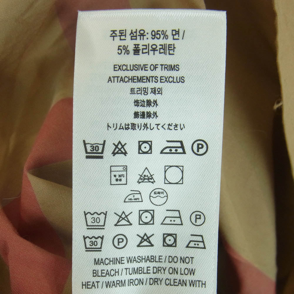 BURBERRY バーバリー 8010213 HECK SHIRTS ノバチェック レギュラーカラー 長袖 シャツ タイ製 ライトブラウン系 M【中古】