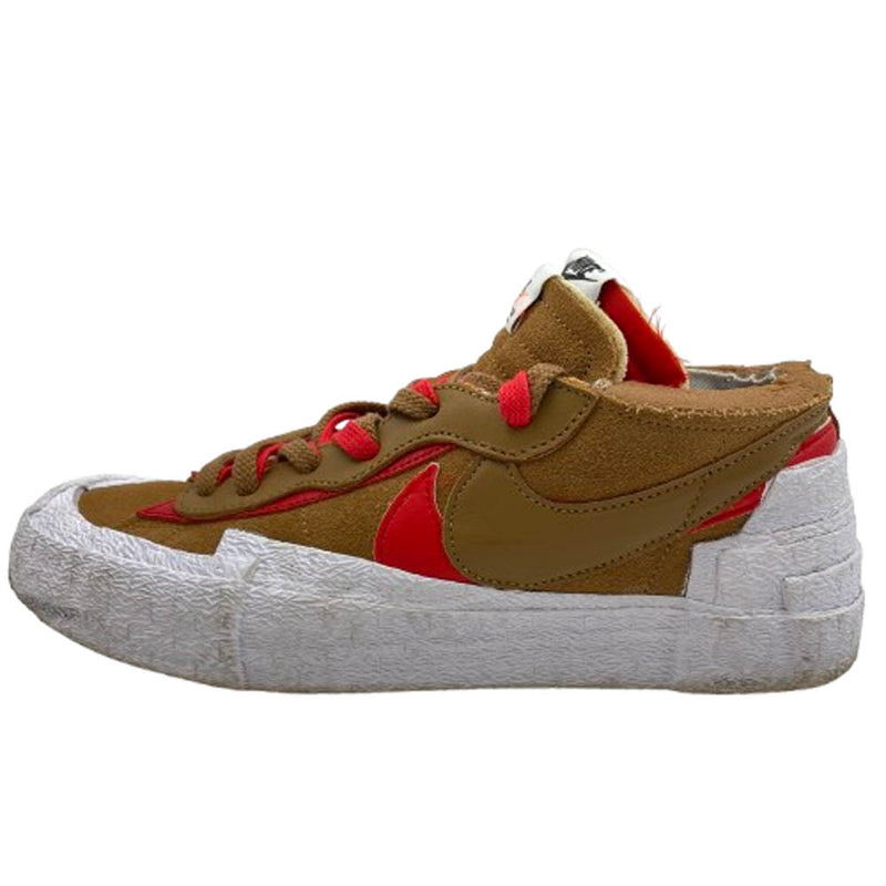NIKE ナイキ DD1877-200 × SACAI BLAZER LOW BRITISH TAN サカイ ブレーザー ブリティッシュ タン ローカットスニーカー ブラウン系 27cm【中古】
