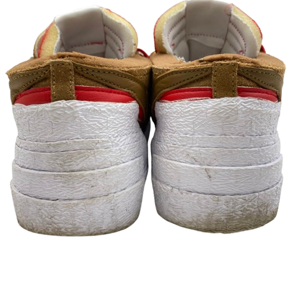 NIKE ナイキ DD1877-200 × SACAI BLAZER LOW BRITISH TAN サカイ ブレーザー ブリティッシュ タン ローカットスニーカー ブラウン系 27cm【中古】