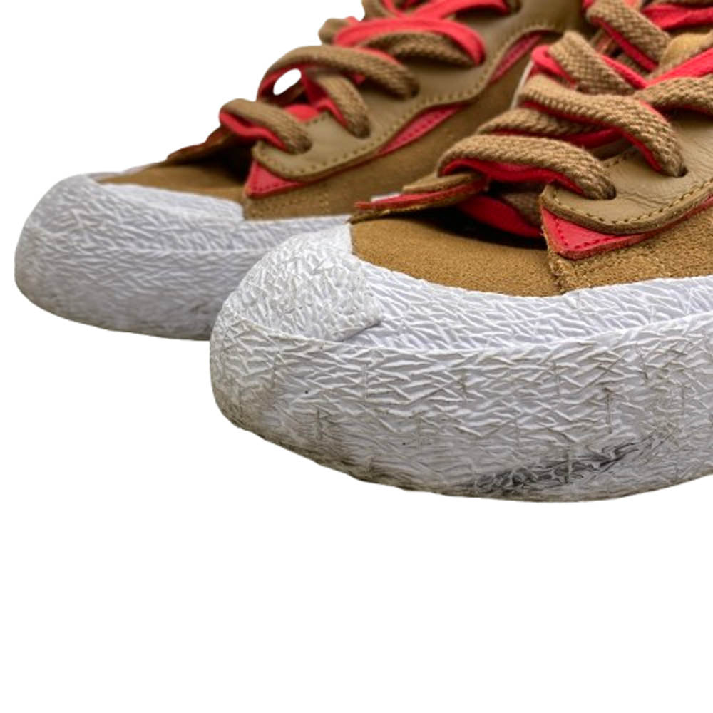 NIKE ナイキ DD1877-200 × SACAI BLAZER LOW BRITISH TAN サカイ ブレーザー ブリティッシュ タン ローカットスニーカー ブラウン系 27cm【中古】