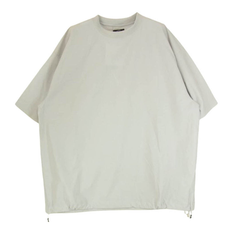 BEAMS ビームス 23SS 11-04-0207-458 テック ルーズ ドローストリング 半袖 Tシャツ グレー系 L【中古】
