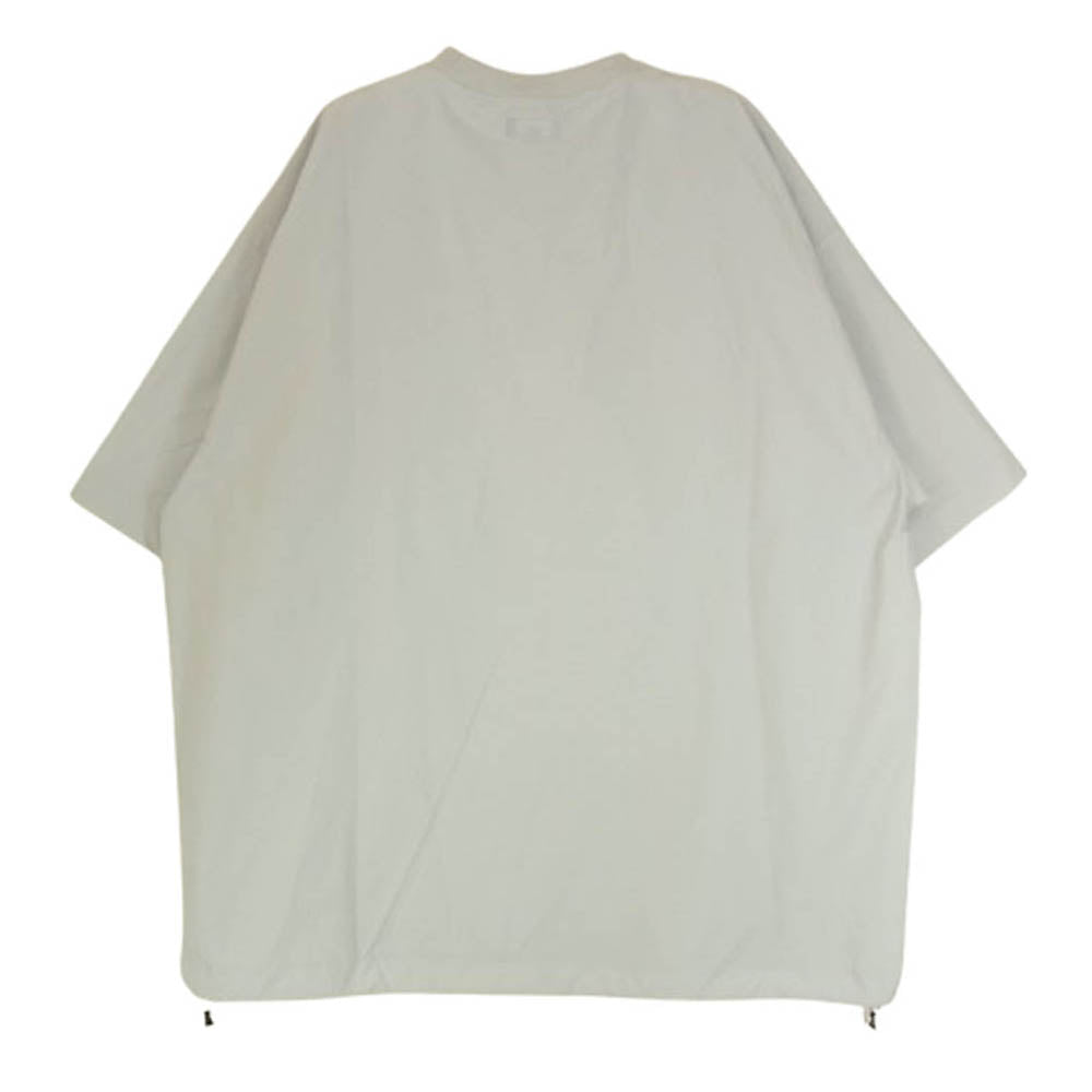 BEAMS ビームス 23SS 11-04-0207-458 テック ルーズ ドローストリング 半袖 Tシャツ グレー系 L【中古】