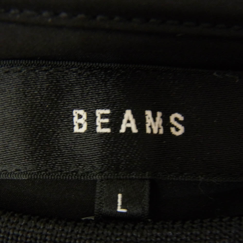 BEAMS ビームス 23SS 11-04-0207-458 テック ルーズ ドローストリング 半袖 Tシャツ ブラック ブラック系 L【美品】【中古】