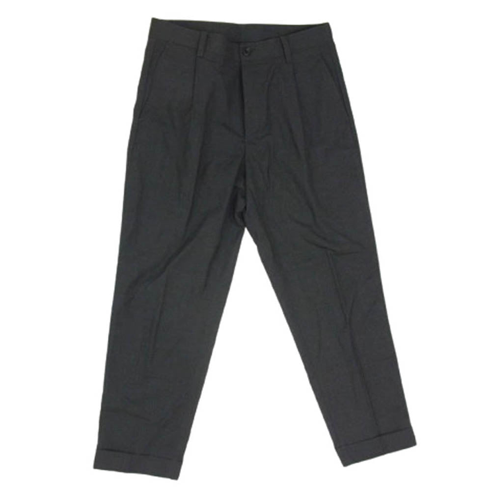 BEAMS ビームス 11-23-0994-803 プラス 80/3ツイル コンバットウール 1プリーツトラウザーズ グレー系 M【中古】