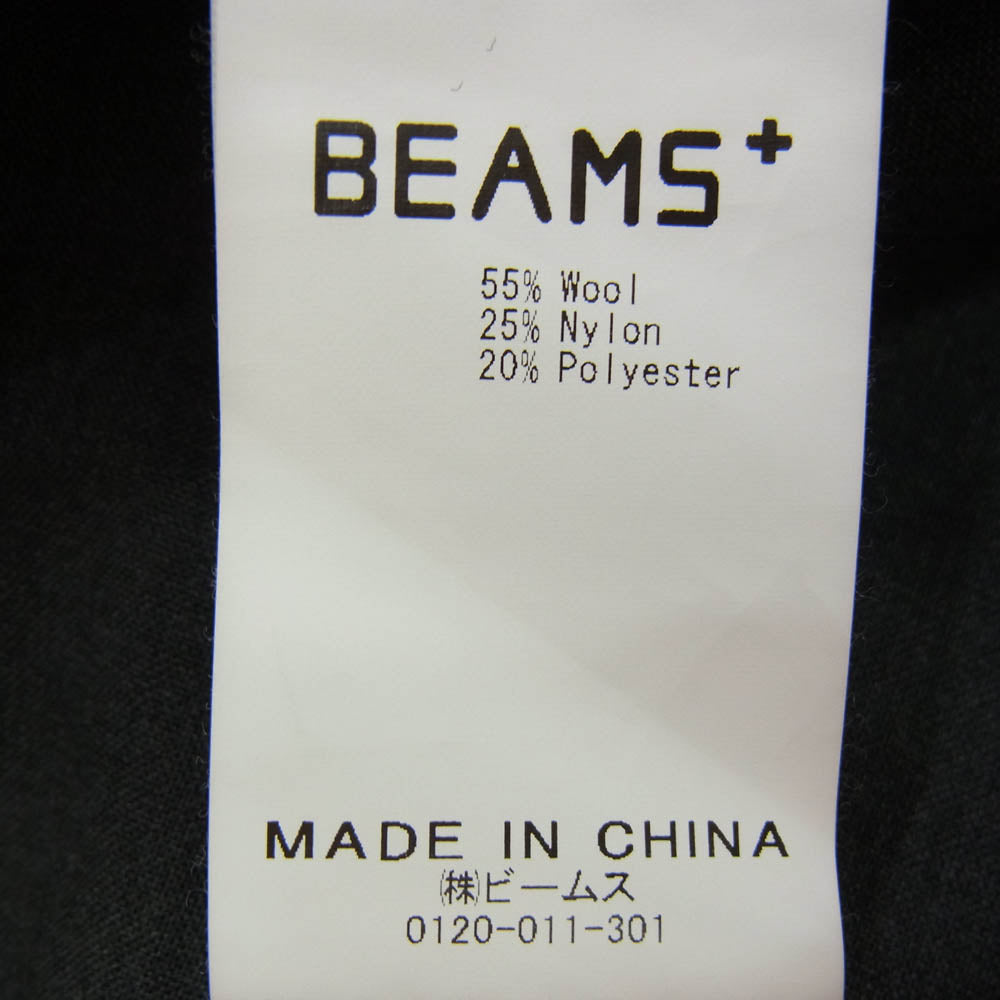 BEAMS ビームス 11-23-0994-803 プラス 80/3ツイル コンバットウール 1プリーツトラウザーズ グレー系 M【中古】