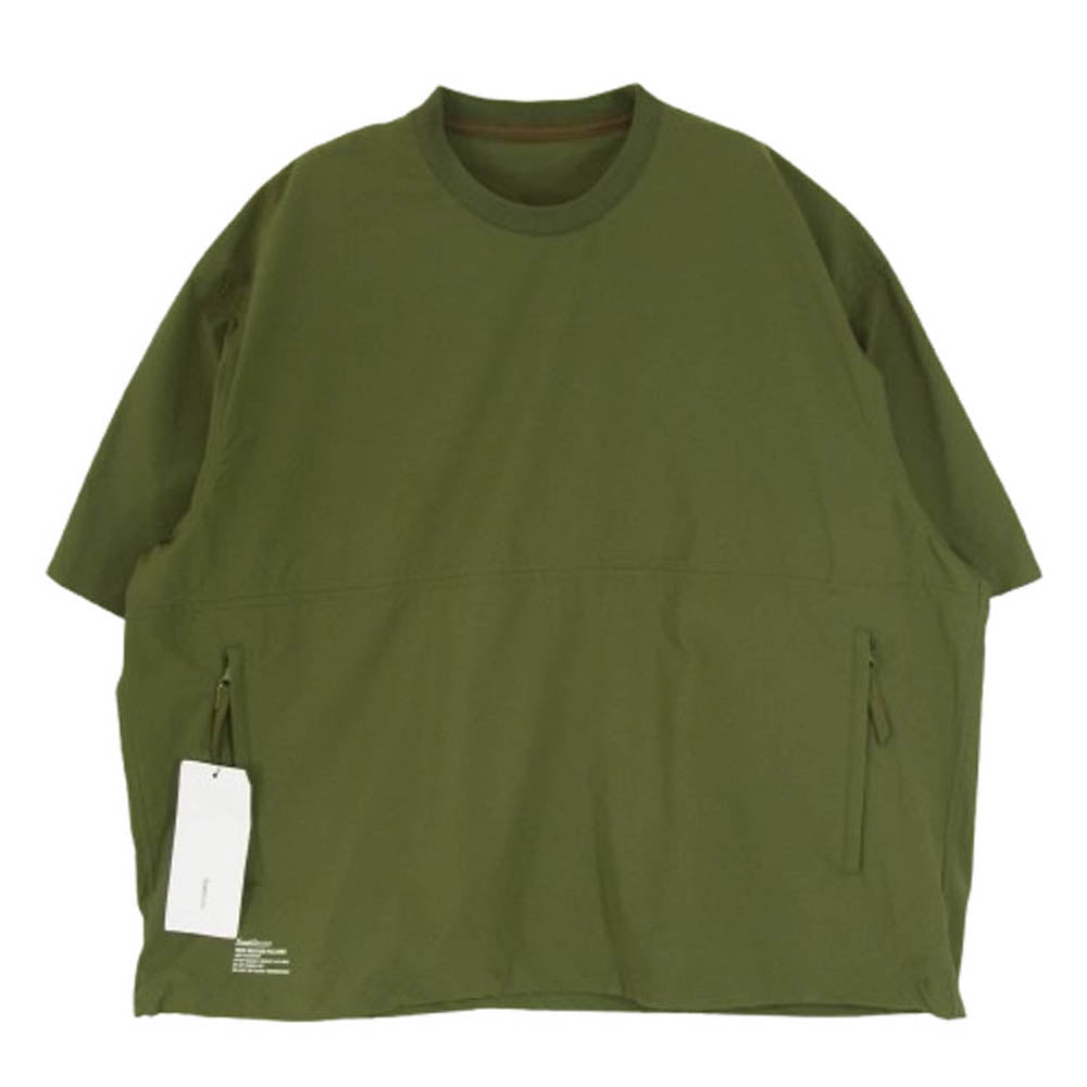 FreshService フレッシュサービス FSW-23-PO-103 TECH WEATHER PULLOVER テック ウェザー プルオーバー 半袖 Tシャツ カーキ系 M【極上美品】【中古】