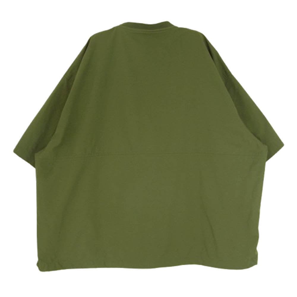 FreshService フレッシュサービス FSW-23-PO-103 TECH WEATHER PULLOVER テック ウェザー プルオーバー 半袖 Tシャツ カーキ系 M【極上美品】【中古】