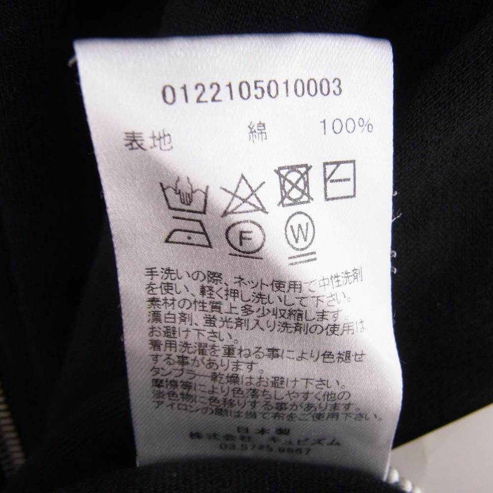 VISVIM ビズビム 0122105010003 ULTIMATE JV HOODIE F.Z. ジップ パーカー ブラック系 3【中古】